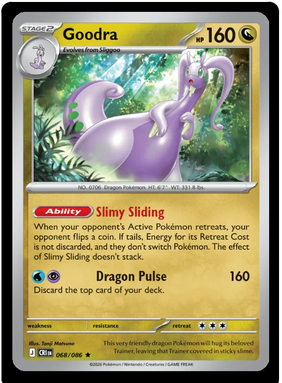 Goodra #68 Chaos Rising Pokemon card