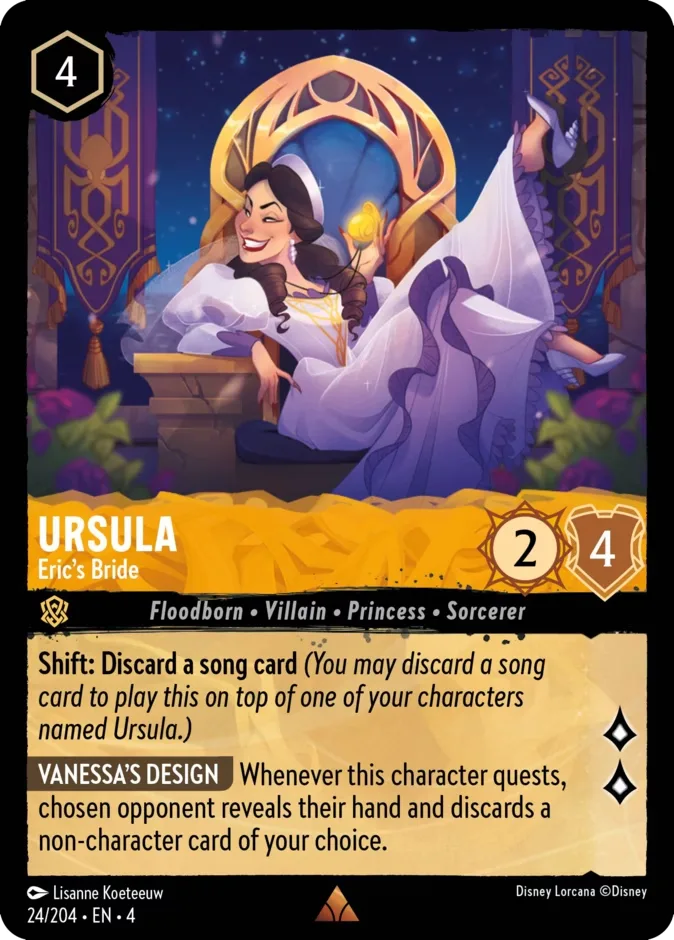Ursula #24 Ursula's Return Disney Lorcana card