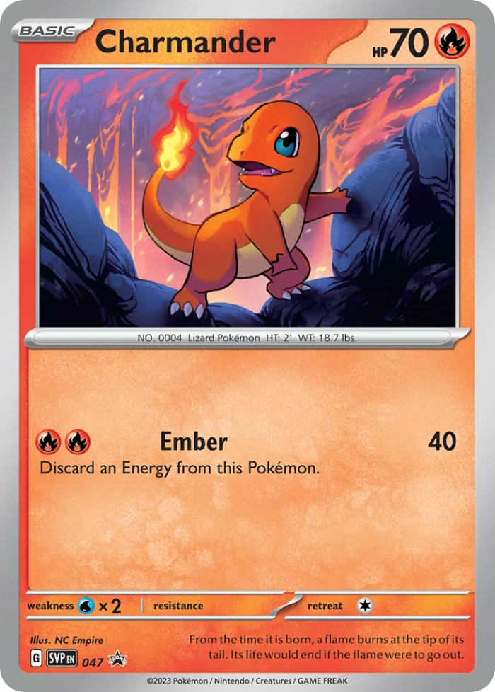 Charmander #SVP 047 SV Black Star Promos Pokemon card