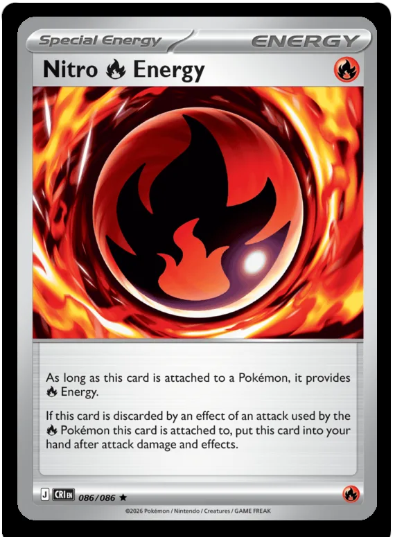 Nitro \[R\] Energy #86 Chaos Rising Pokemon card