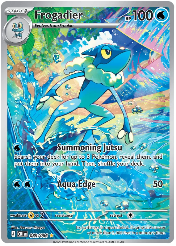 Frogadier #89 Chaos Rising Pokemon card