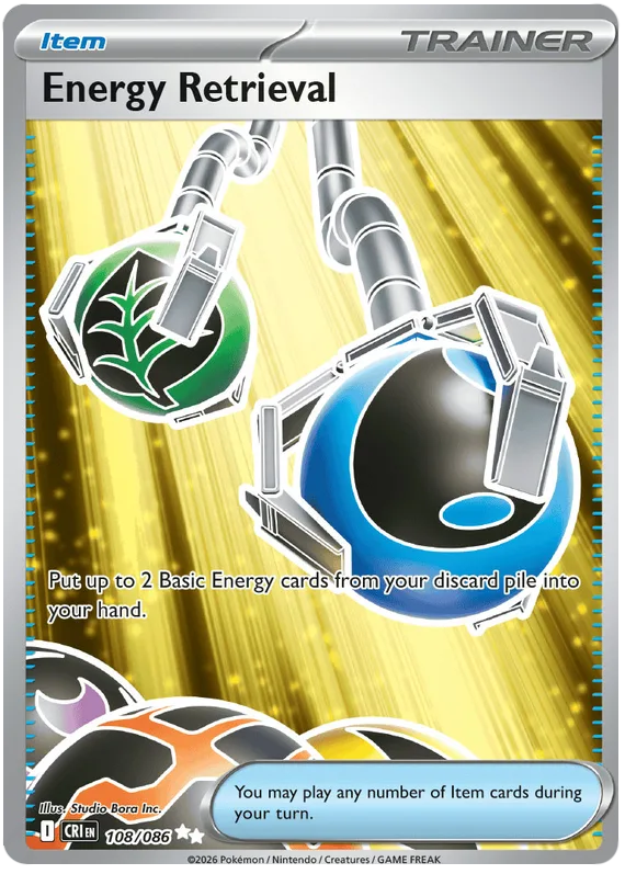 Energy Retrieval #106 Chaos Rising Pokemon card