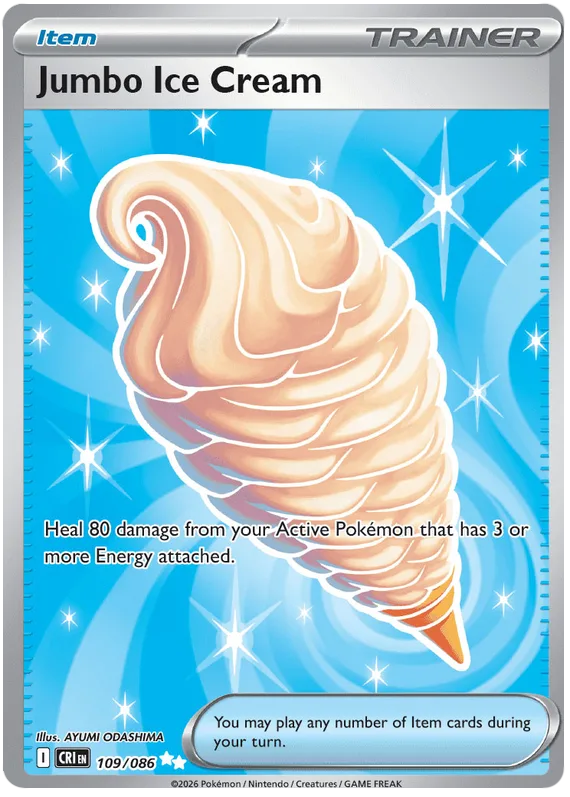 Jumbo Ice Cream #109 Chaos Rising Pokemon card