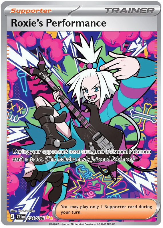 Roxie's Performance #121 Chaos Rising Pokemon card