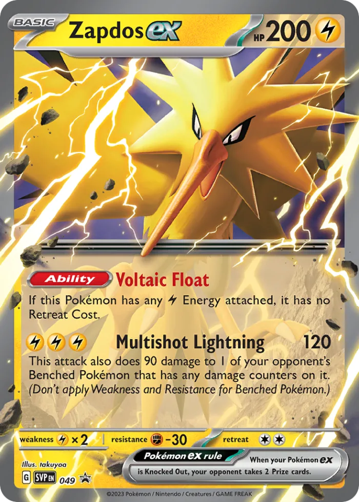 Zapdos ex #SVP 049 SV Black Star Promos Pokemon card