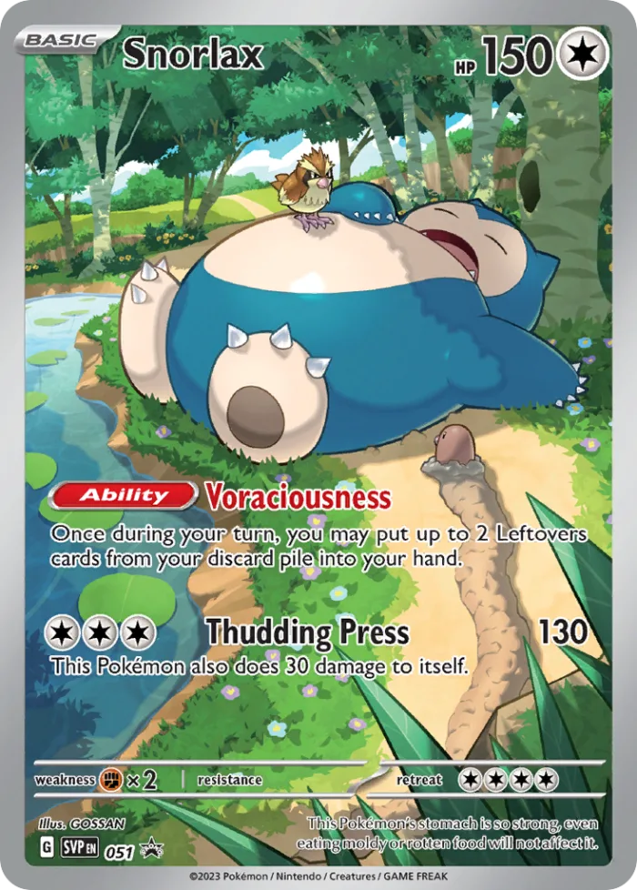Snorlax #SVP 051 SV Black Star Promos Pokemon card