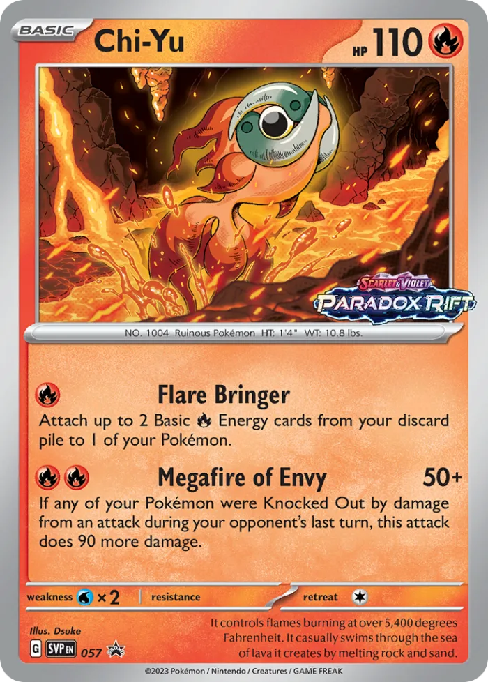 Chi-Yu #SVP 057 SV Black Star Promos Pokemon card
