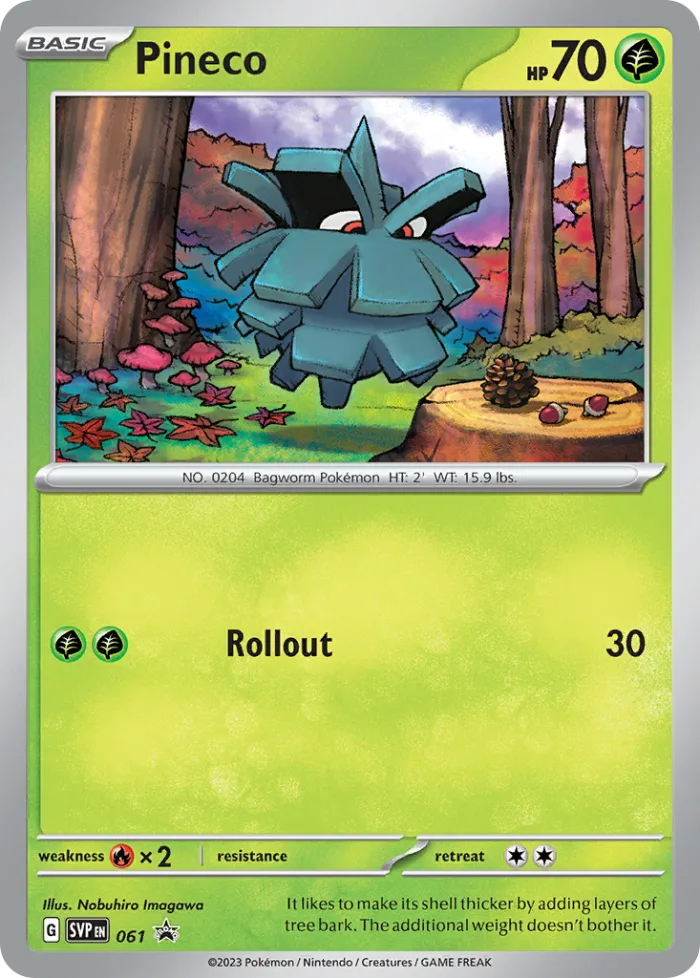 Pineco #SVP 061 SV Black Star Promos Pokemon card
