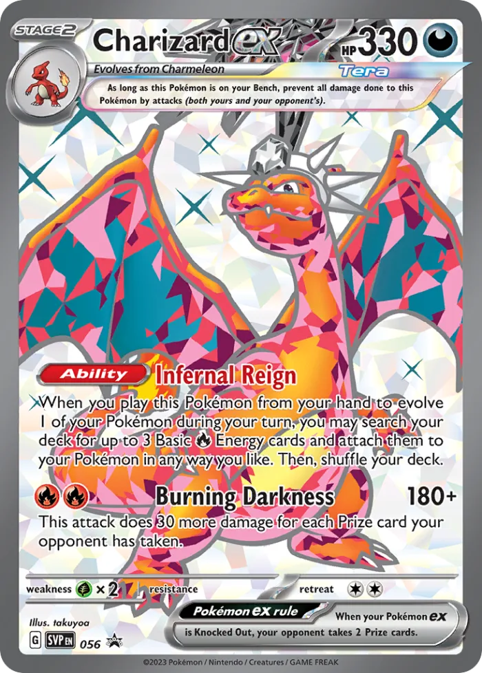 Charizard ex #SVP 056 SV Black Star Promos Pokemon card