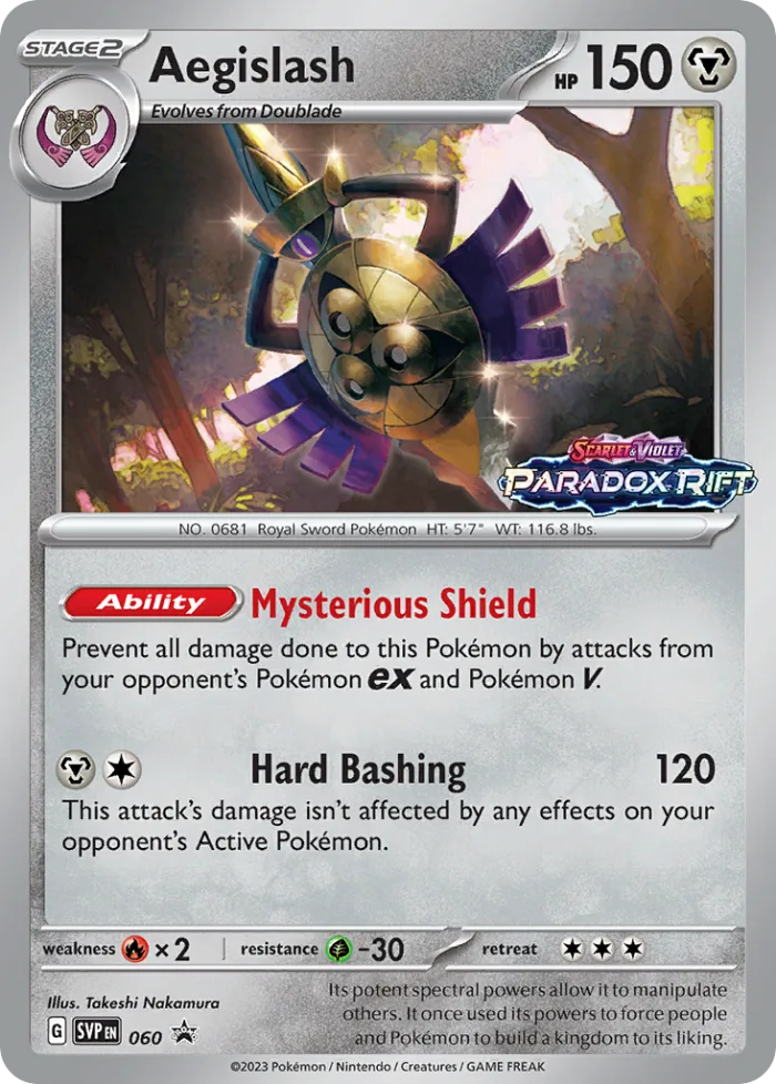 Aegislash #SVP 060 SV Black Star Promos Pokemon card