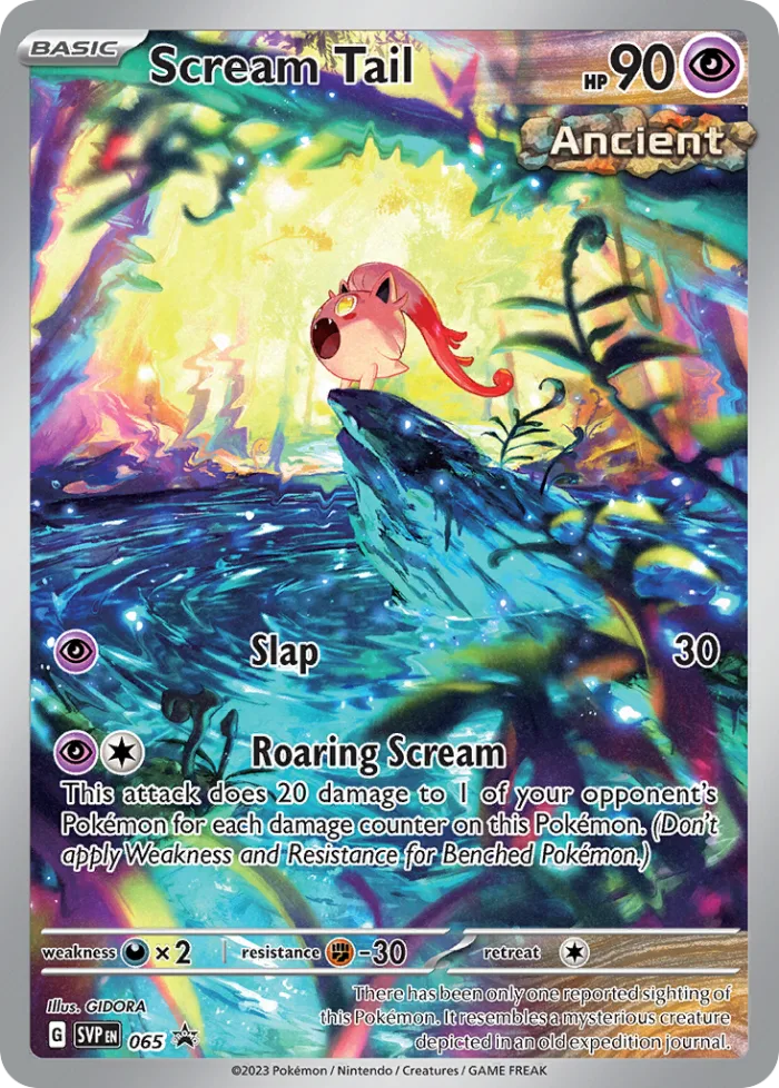Scream Tail #SVP 065 SV Black Star Promos Pokemon card