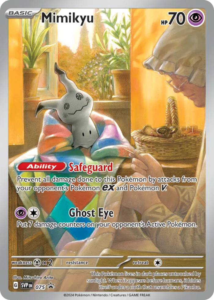 Mimikyu #SVP 075 SV Black Star Promos Pokemon card