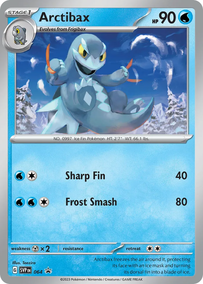 Arctibax #SVP 064 SV Black Star Promos Pokemon card