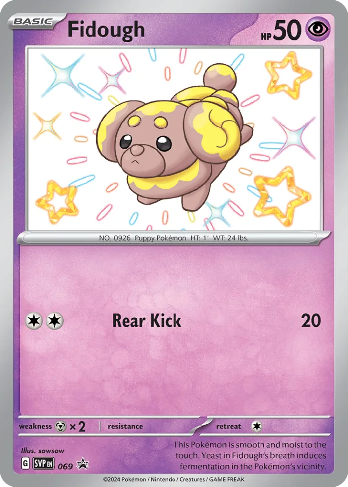 Fidough #SVP 069 SV Black Star Promos Pokemon card