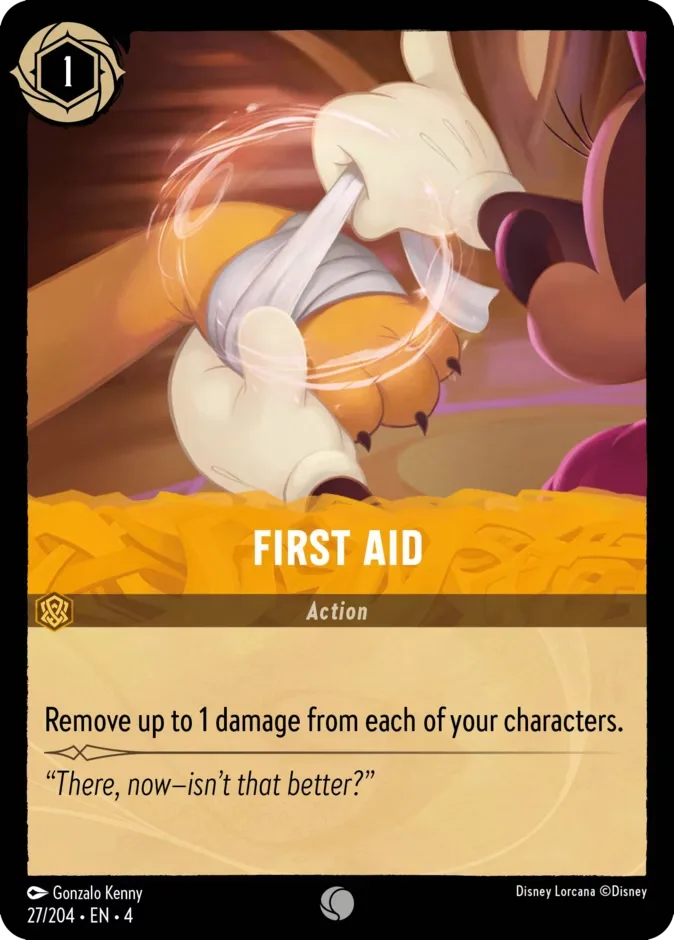 First Aid #27 Ursula's Return Disney Lorcana card