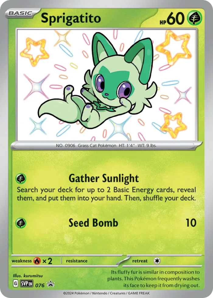 Sprigatito #SVP 076 SV Black Star Promos Pokemon card