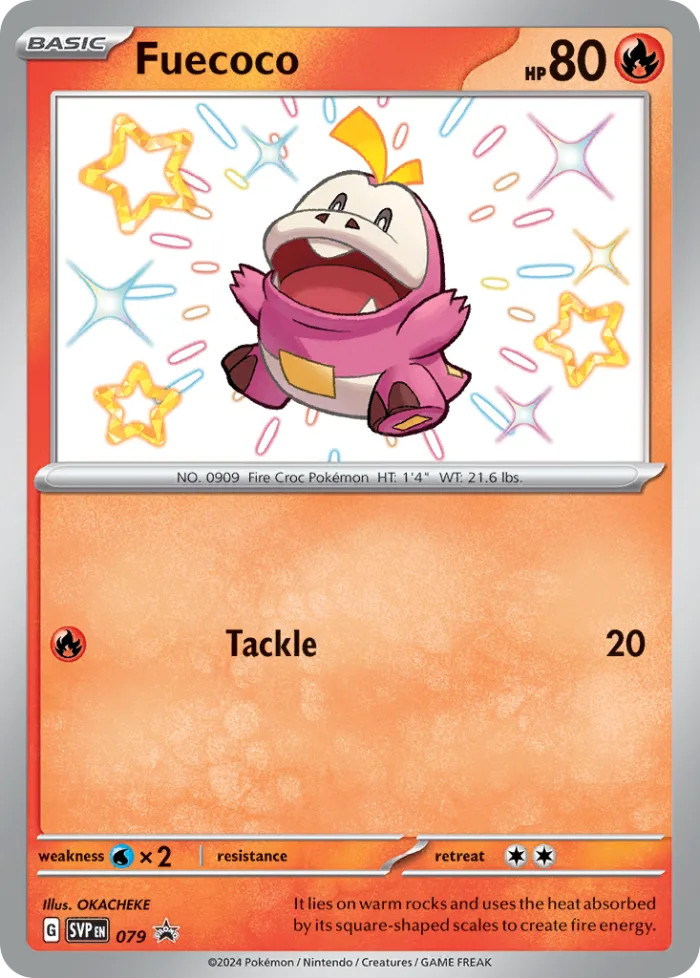 Fuecoco #SVP 079 SV Black Star Promos Pokemon card
