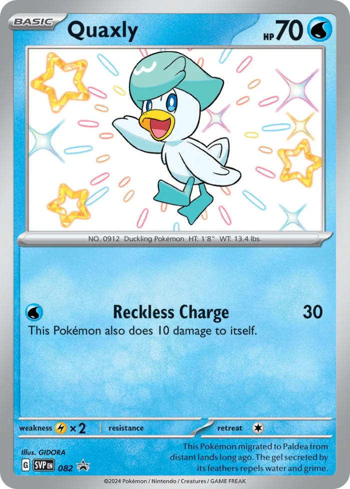 Quaxly #SVP 082 SV Black Star Promos Pokemon card