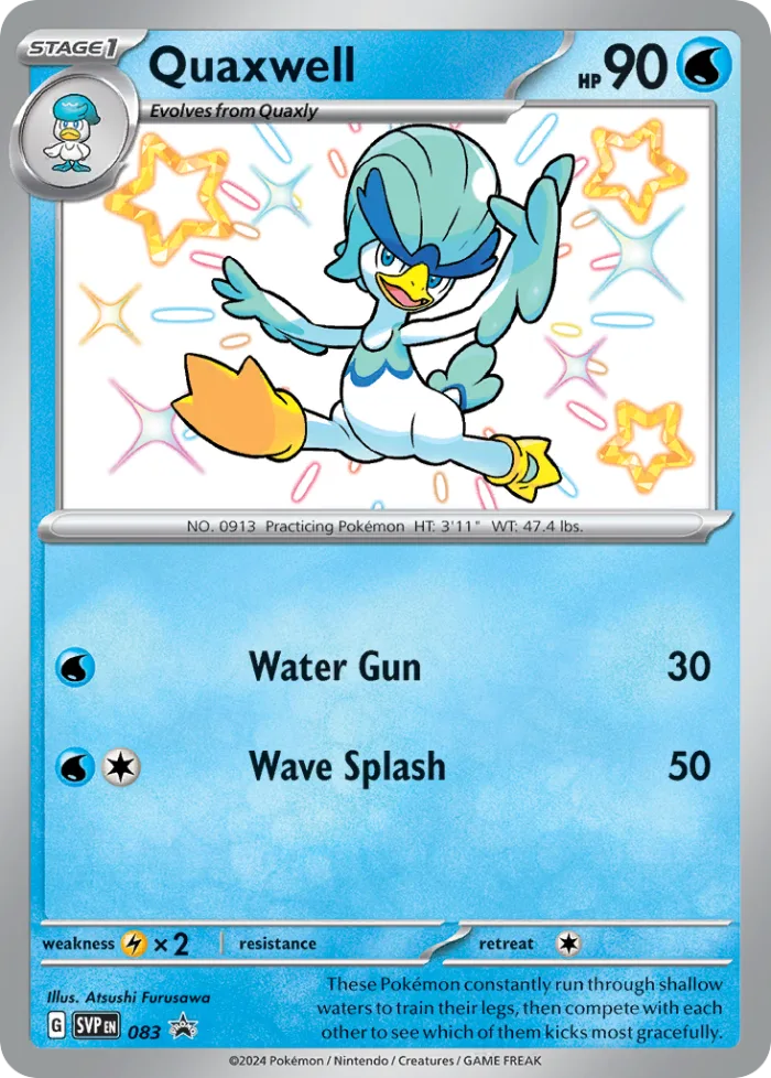 Quaxwell #SVP 083 SV Black Star Promos Pokemon card