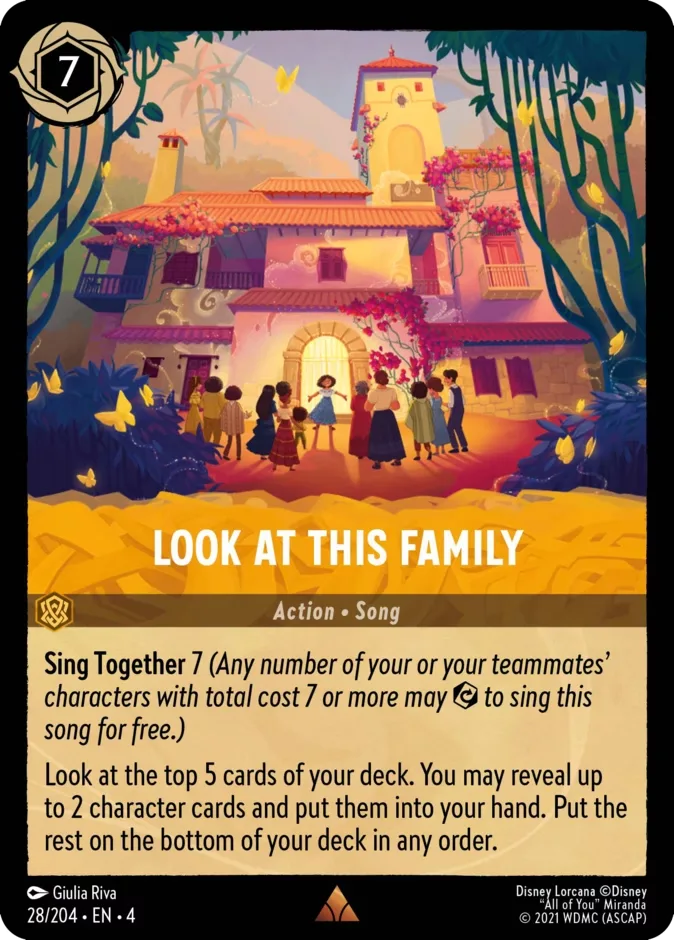 Look at This Family #28 Ursula's Return Disney Lorcana card