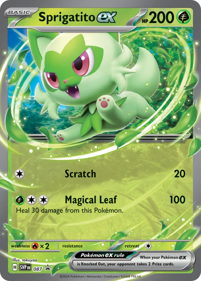 Sprigatito ex #SVP 087 SV Black Star Promos Pokemon card