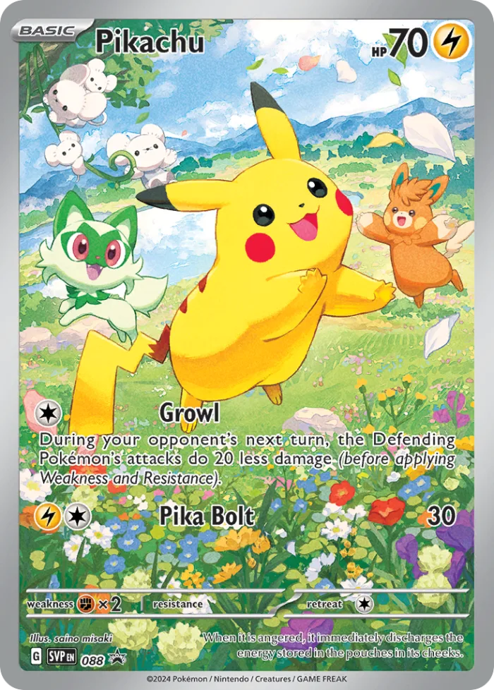 Pikachu #SVP 088 SV Black Star Promos Pokemon card