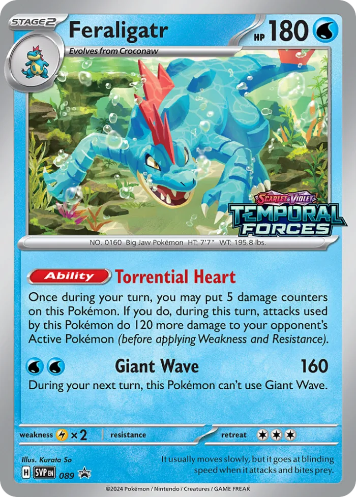Feraligatr #SVP 089 SV Black Star Promos Pokemon card