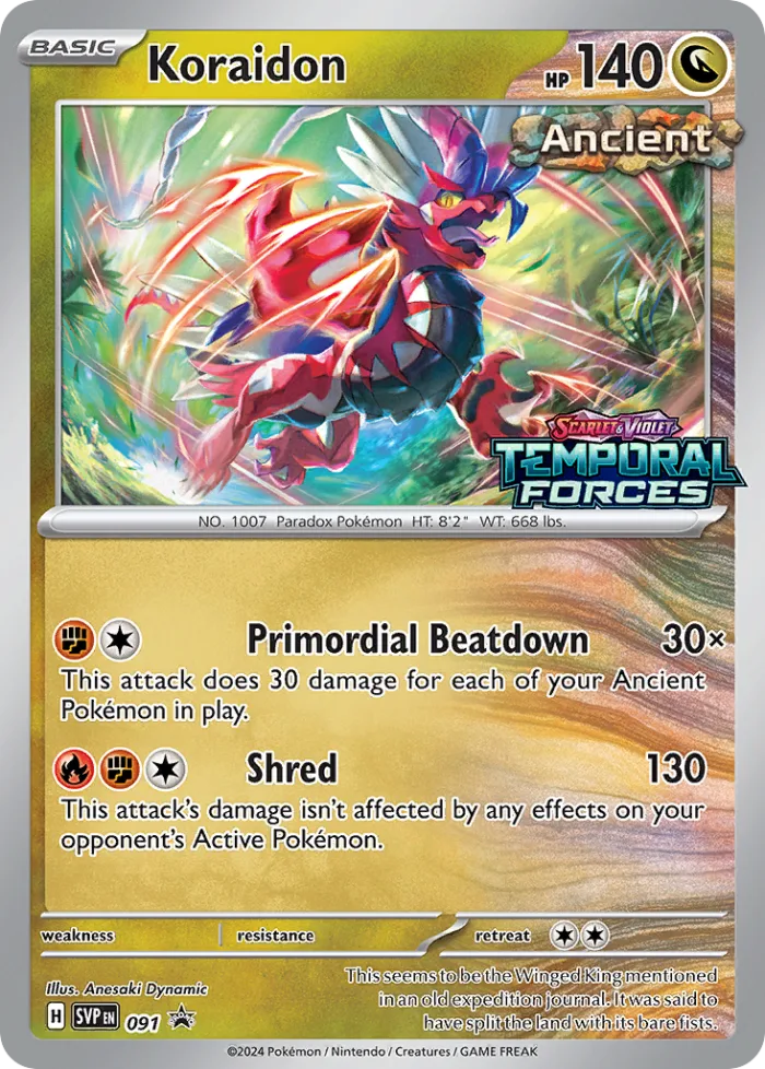 Koraidon #SVP 091 SV Black Star Promos Pokemon card