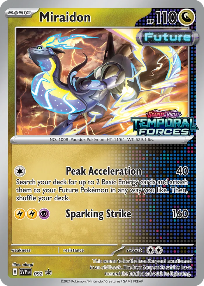 Miraidon #SVP 092 SV Black Star Promos Pokemon card