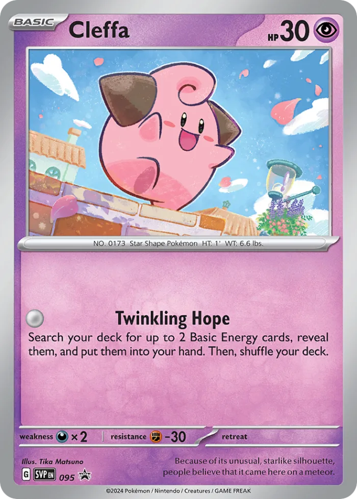 Cleffa #SVP 095 SV Black Star Promos Pokemon card