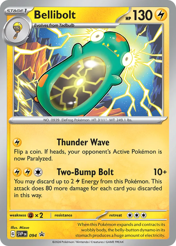 Bellibolt #SVP 094 SV Black Star Promos Pokemon card