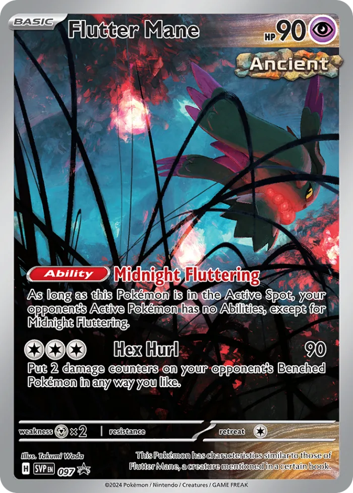 Flutter Mane #SVP 097 SV Black Star Promos Pokemon card