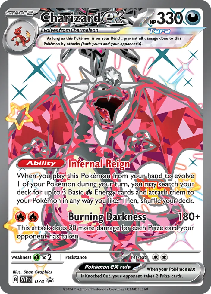 Charizard ex #SVP 074 SV Black Star Promos Pokemon card