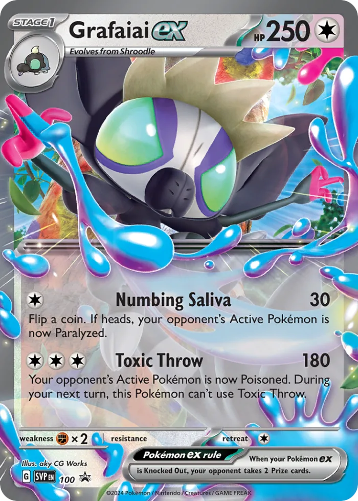 Grafaiai ex #SVP 100 SV Black Star Promos Pokemon card