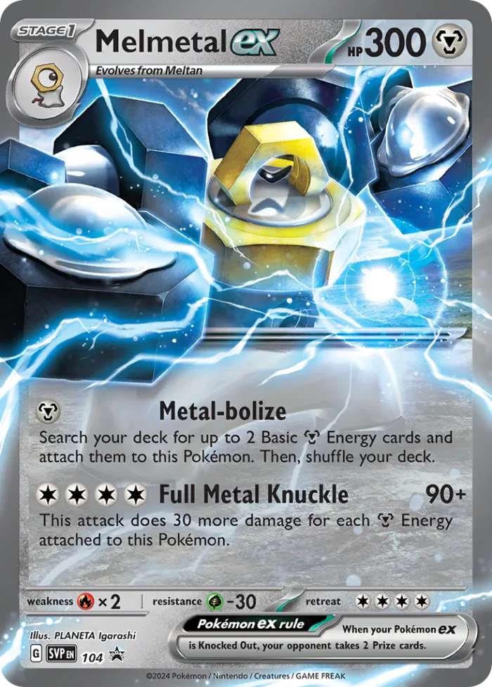 Melmetal ex #SVP 104 SV Black Star Promos Pokemon card