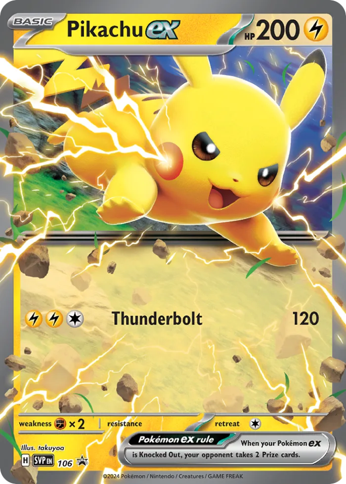 Pikachu ex #SVP 106 SV Black Star Promos Pokemon card