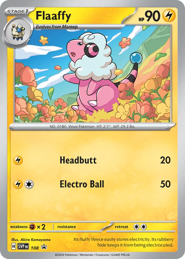 Flaaffy #SVP 108 SV Black Star Promos Pokemon card