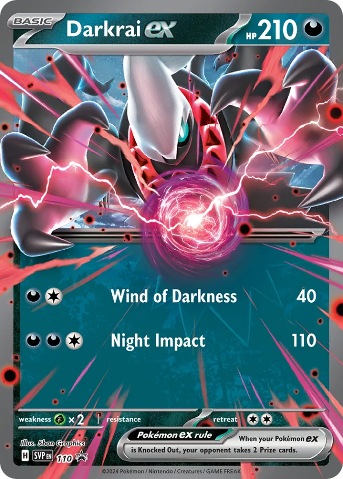 Darkrai ex #SVP 110 SV Black Star Promos Pokemon card