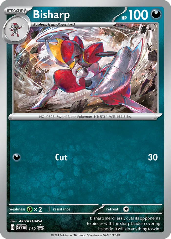 Bisharp #SVP 112 SV Black Star Promos Pokemon card