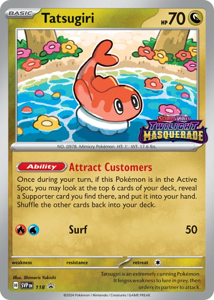 Tatsugiri #SVP 118 SV Black Star Promos Pokemon card