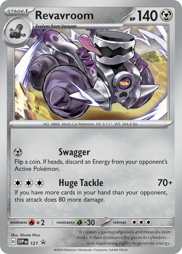 Revavroom #SVP 121 SV Black Star Promos Pokemon card