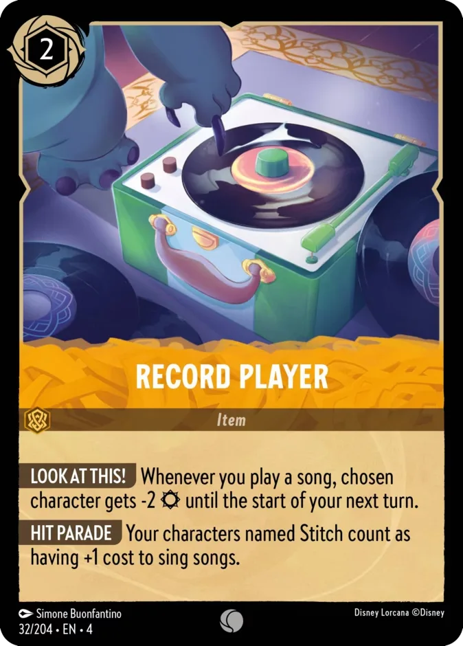 Record Player #32 Ursula's Return Disney Lorcana card