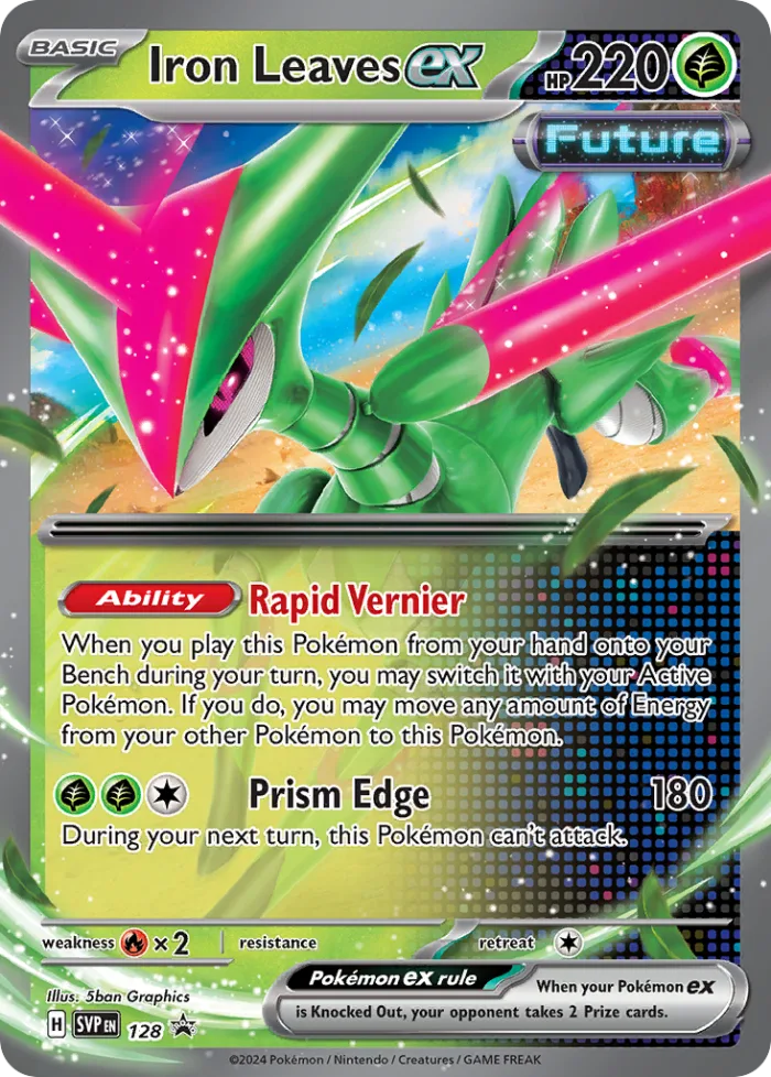 Iron Leaves ex #SVP 128 SV Black Star Promos Pokemon card