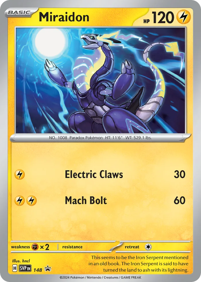 Miraidon #SVP 148 SV Black Star Promos Pokemon card