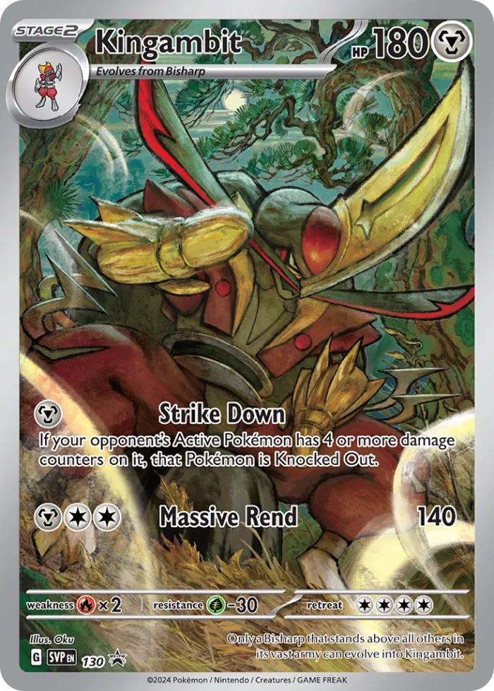 Kingambit #SVP 130 SV Black Star Promos Pokemon card