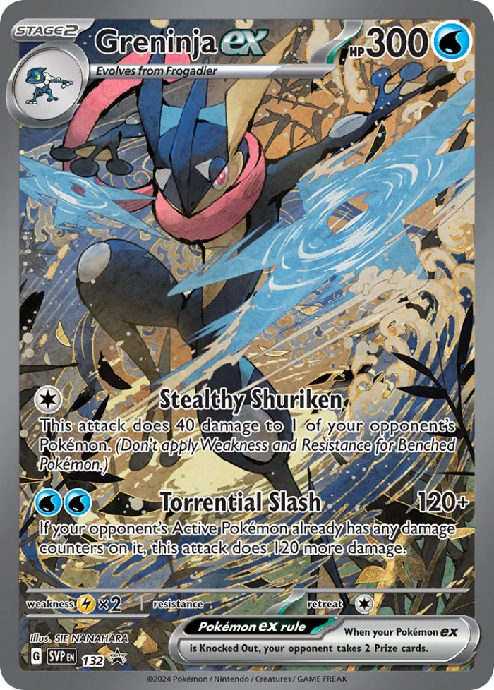Greninja ex #SVP 132 SV Black Star Promos Pokemon card