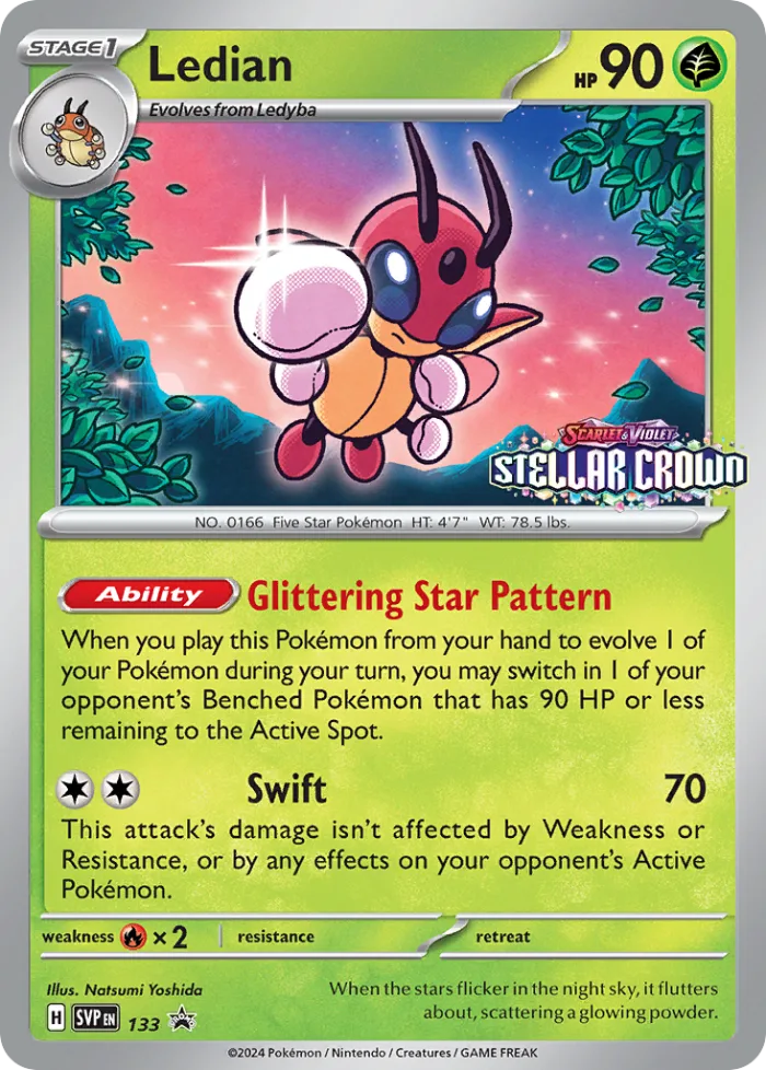 Ledian #SVP 133 SV Black Star Promos Pokemon card