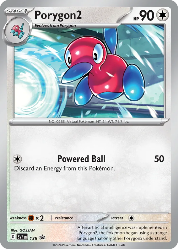 Porygon2 #SVP 138 SV Black Star Promos Pokemon card