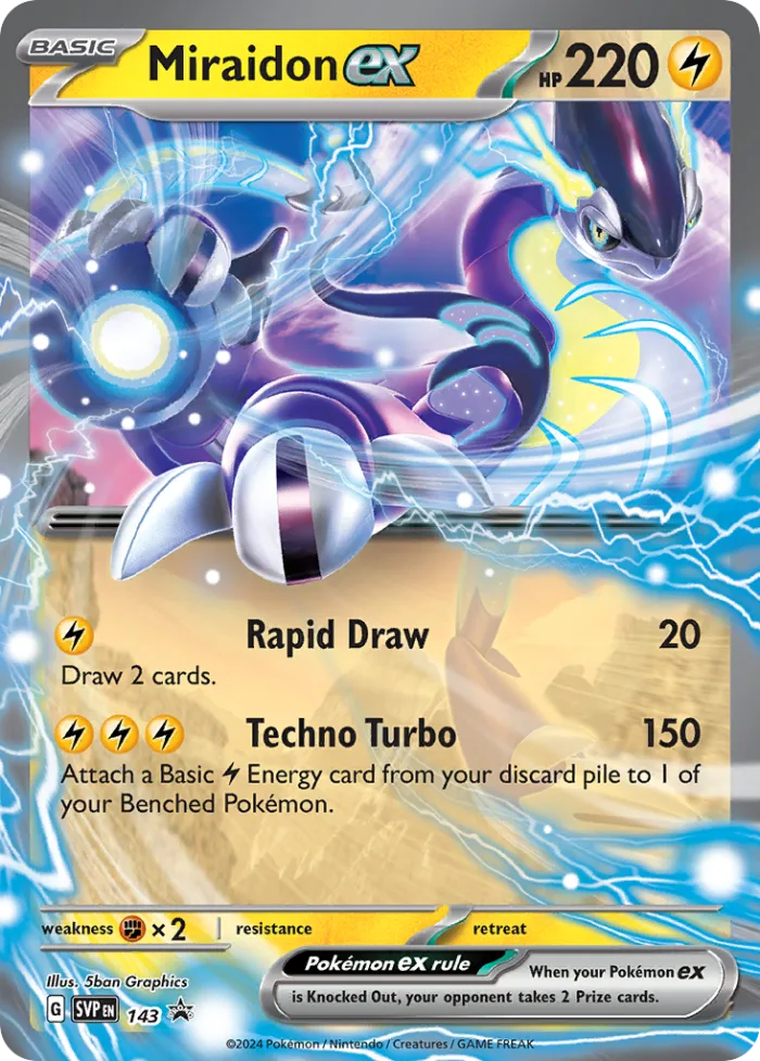 Miraidon ex #SVP 143 SV Black Star Promos Pokemon card