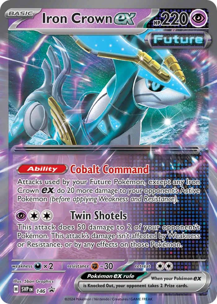 Iron Crown ex #SVP 146 SV Black Star Promos Pokemon card